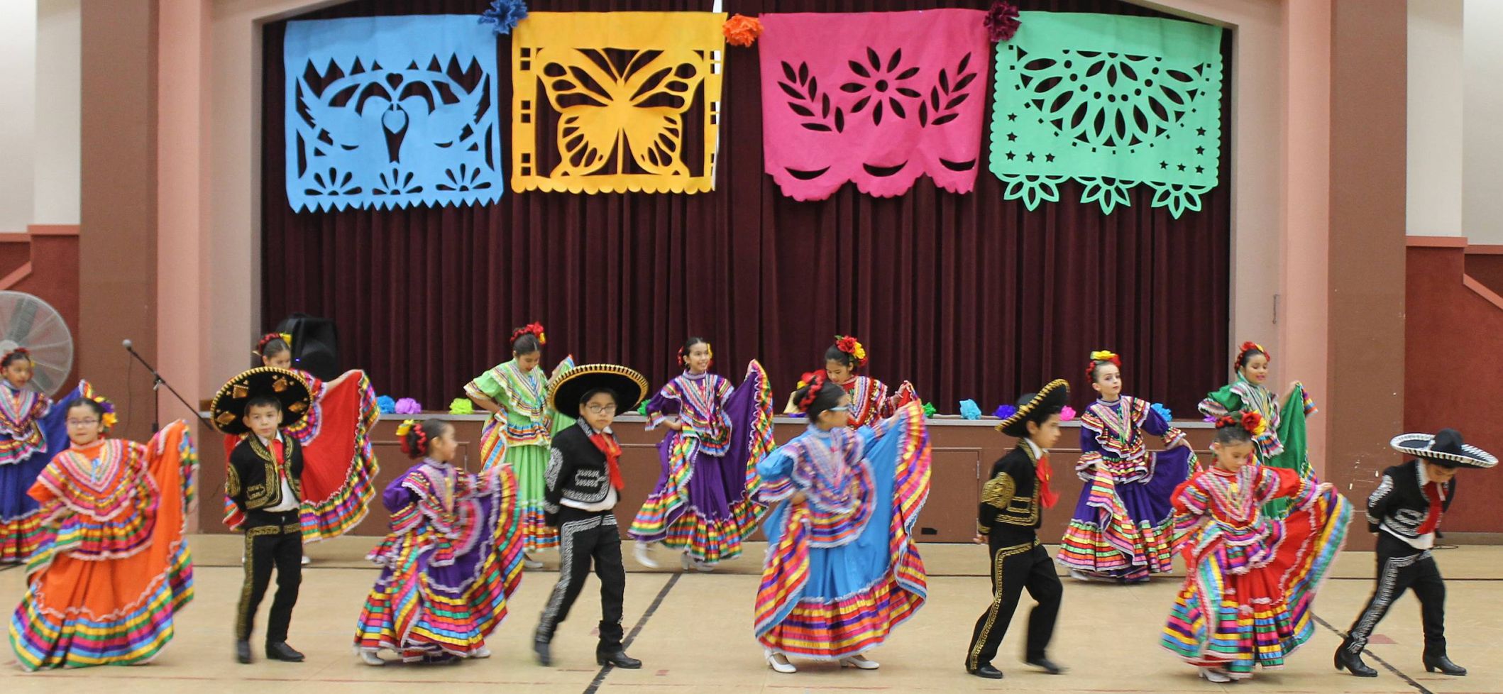 Folk dances at the Celebration of Life festival in St. Helena